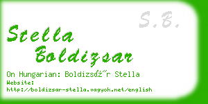 stella boldizsar business card